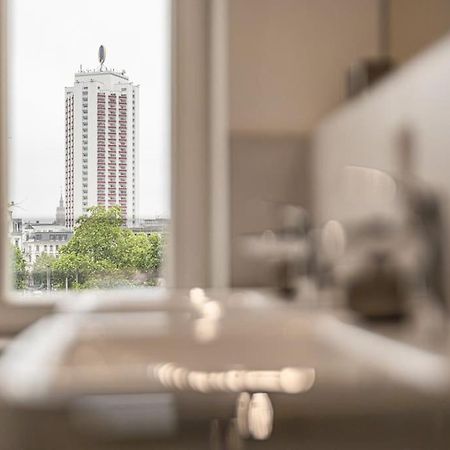 Stylisches Zentrales City-Apartment Mit 2 Balkonen Leipzig Eksteriør bilde