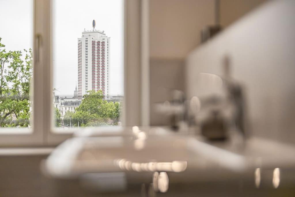 Stylisches Zentrales City-Apartment Mit 2 Balkonen Leipzig Eksteriør bilde