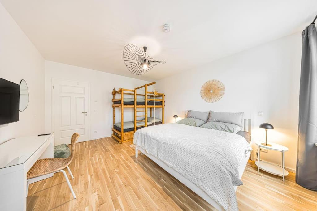 Stylisches Zentrales City-Apartment Mit 2 Balkonen Leipzig Eksteriør bilde