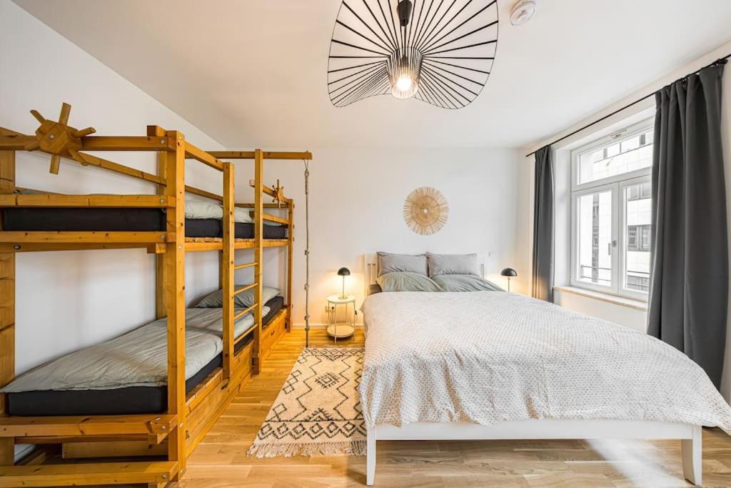Stylisches Zentrales City-Apartment Mit 2 Balkonen Leipzig Eksteriør bilde