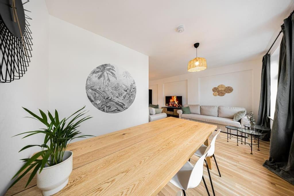 Stylisches Zentrales City-Apartment Mit 2 Balkonen Leipzig Eksteriør bilde